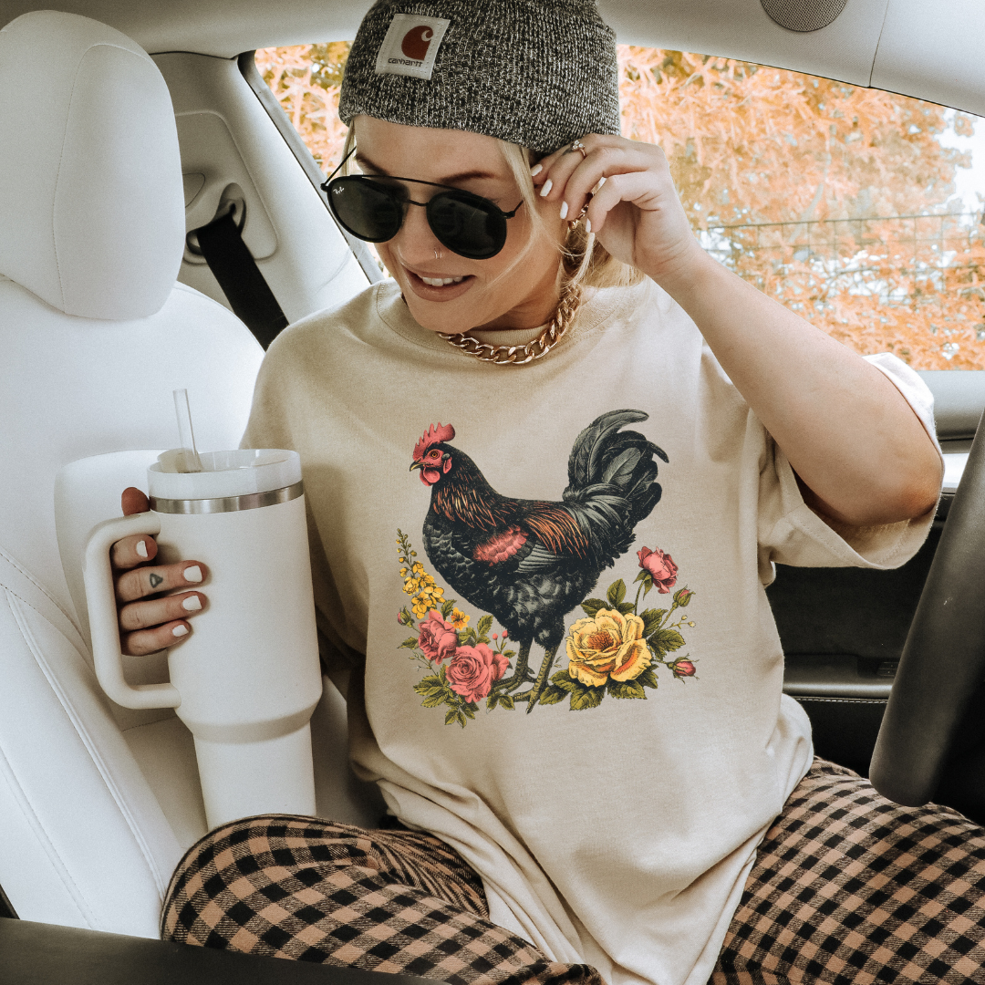 Floral Rooster
